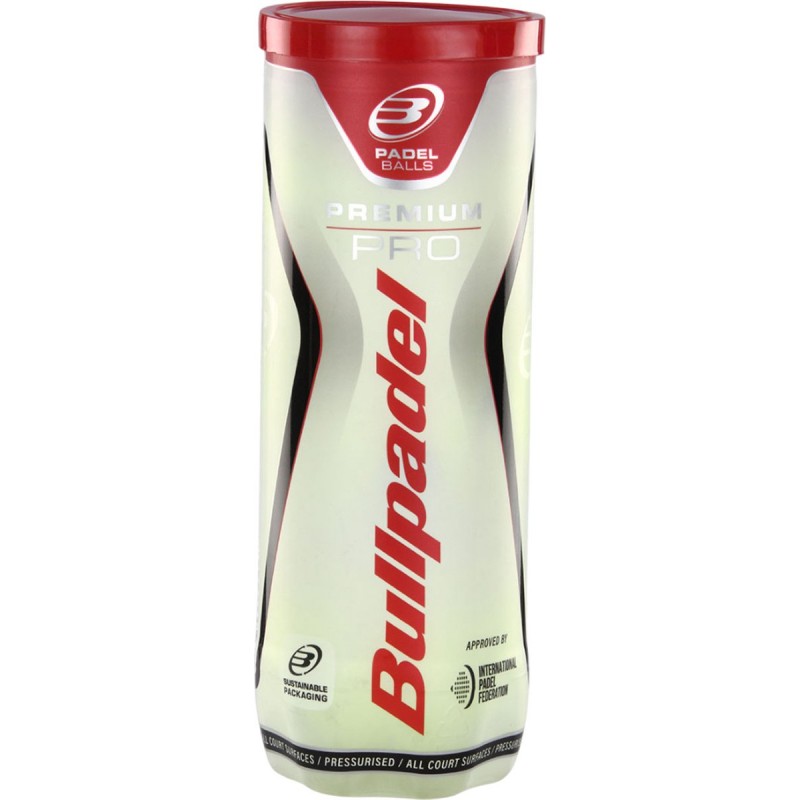 Bullpadel Premium Pro Padelballen (3 stuks)